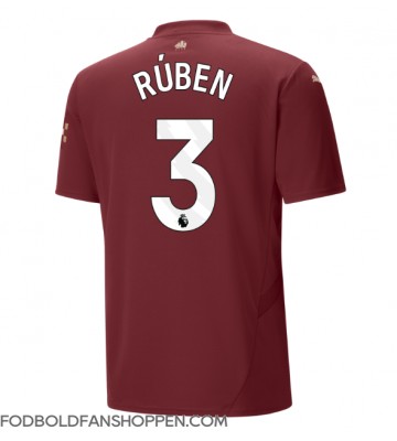 Manchester City Ruben Dias #3 Tredjetrøje 2024-25 Kortærmet